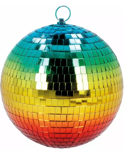 Boule à facettes disco arc en ciel 20 cm
