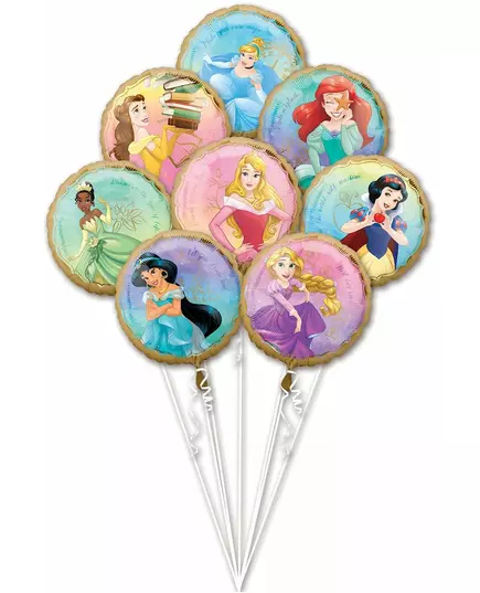Boeket van 8 Disney™ Princess folieballonnen