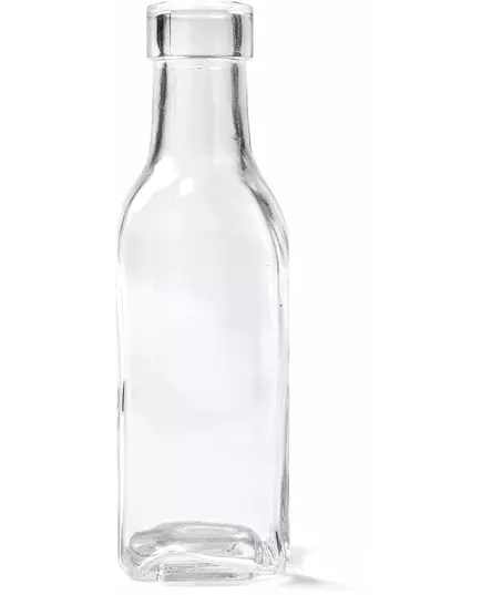 Rechthoekige glazen fles