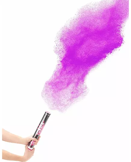 Roze poeder confettikanon 40 cm