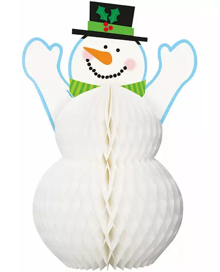 Sneeuwpop tafeldecoratie 30 cm