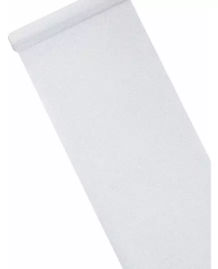 Chemin de table à paillettes argentées 28 cm x 5 m