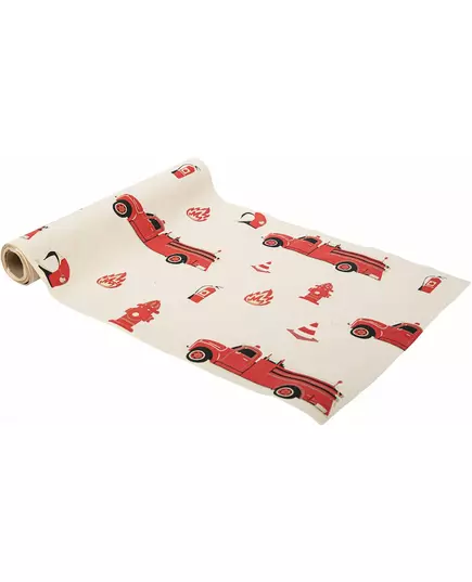 Brandweer tafelloper 28 cm x 3 m