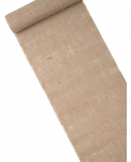 Natuurlijke jute tafelloper 30 x 5 m