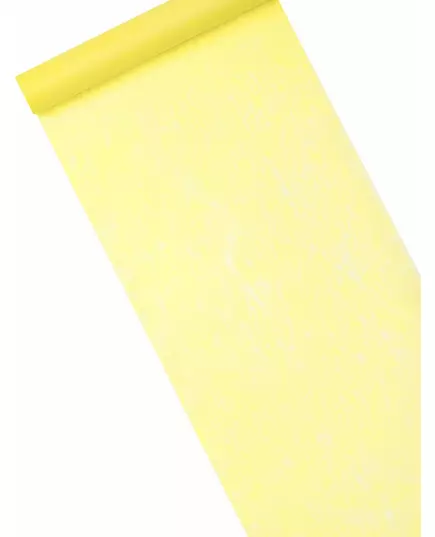 Chemin de table jaune vif non tissé 29 cm x 10 m