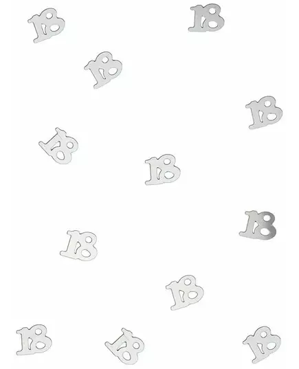 Confettis de table en bois 18 argentés 10 gr