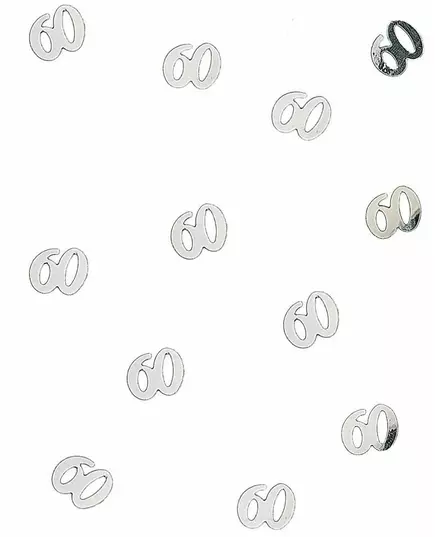 Confettis de table en bois 60 argentés 10 gr