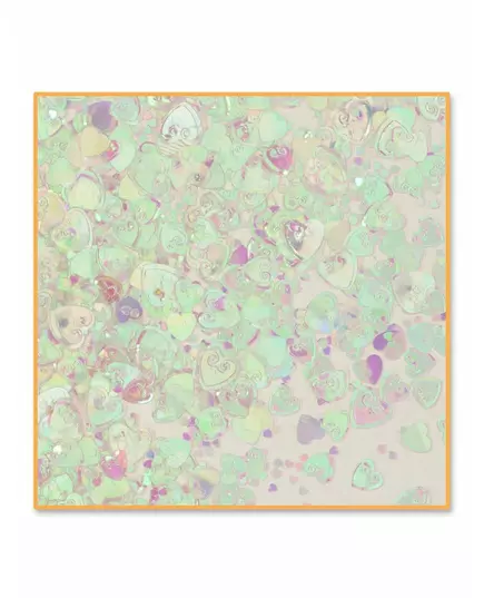 Confettis de table cœurs iridescents 14 g
