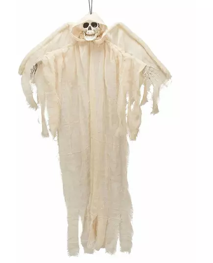 Witte skelet engel ophangdecoratie