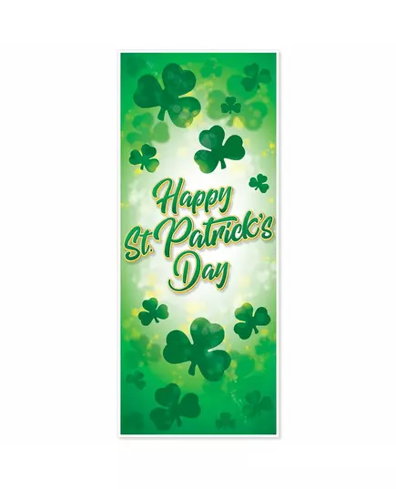 Décoration de porte happy st patrick's day 150 x 76 cm