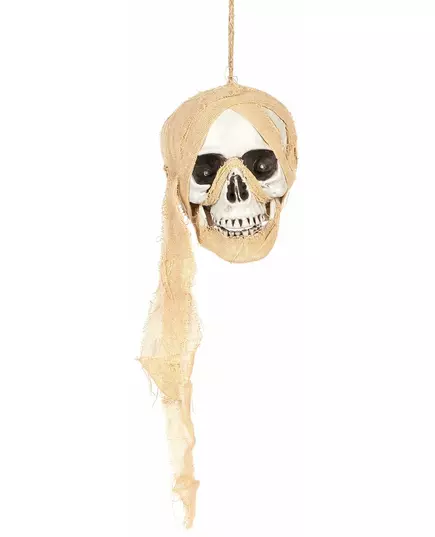 Lichtgevende hangdecoratie doodshoofd piraat 53 cm
