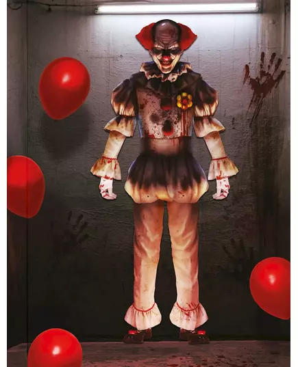 Clown wanddecoratie 180 cm