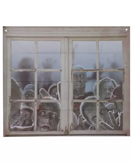 Zombie raamdecoratie 80 x 90 cm