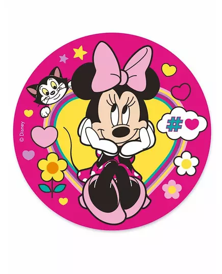 Roze eetbare Minnie™ schijf
