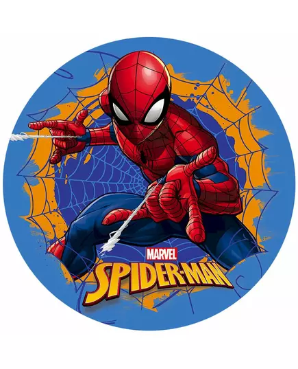 Spiderman™ blauwe wafelschijf 20 cm