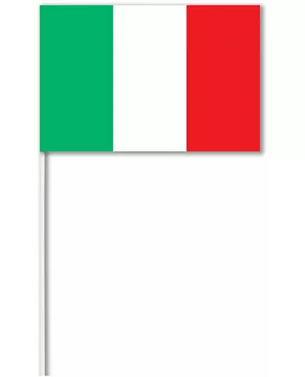 Papieren vlag Italië 14 x 21 cm