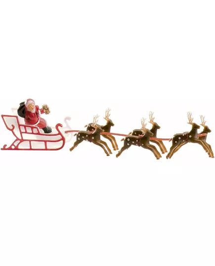 Décoration gâteau Traîneau du Père Noël 22 cm