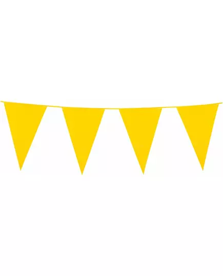 Guirlande à fanions jaunes 10m