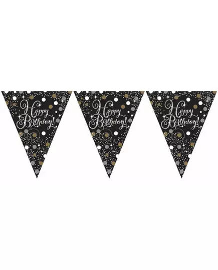 Guirlande de fanions scintillante pour fêter 4 m