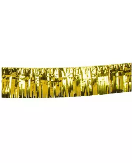 Goudkleurige franje slinger 6m