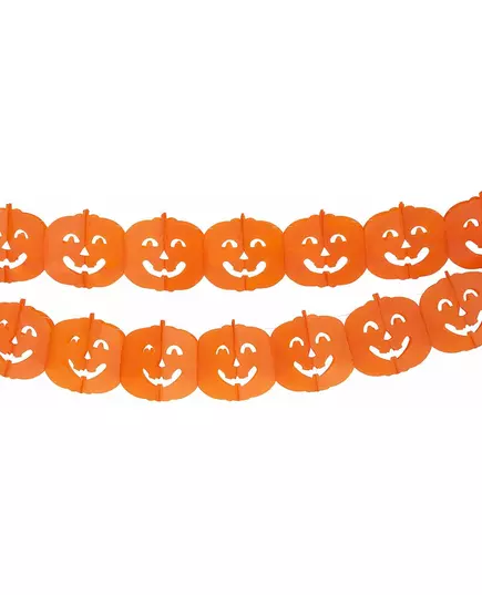 Oranje pompoenen slinger