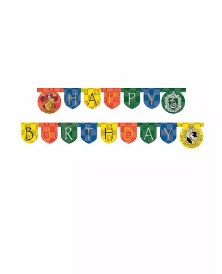 Happy Birthday Harry Potter kartonnen slinger 2 m