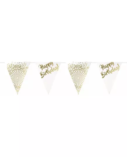 Luxe goudkleurige happy birthday slinger