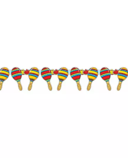 Guirlande maracas mexique 3 mètres