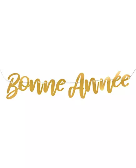 Guirlande dorée « Bonne Année » 120 cm