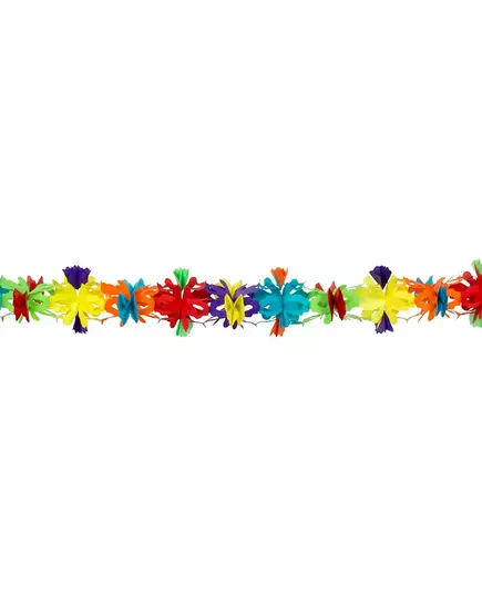 Slinger met papieren bloemen van 4 meter