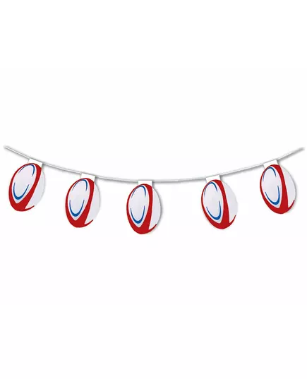 Guirlande papier ignifugé Ballons de rugby 5m
