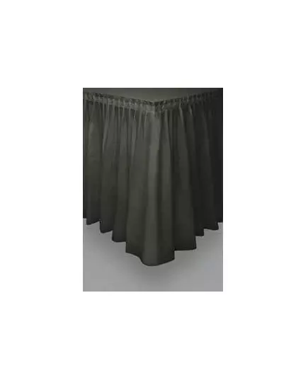 Jupe de table noire en plastique
