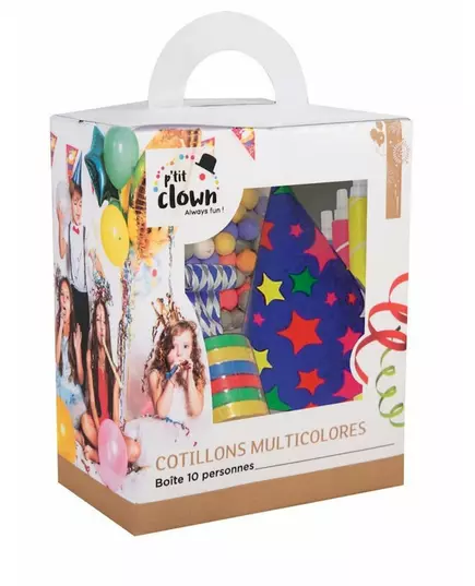 Kit cotillons multicolores 10 personnes