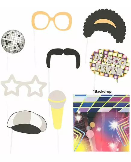 Kit photobooth disco 9 pièces