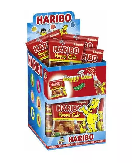 Mini zakje Haribo Happy Cola snoepjes