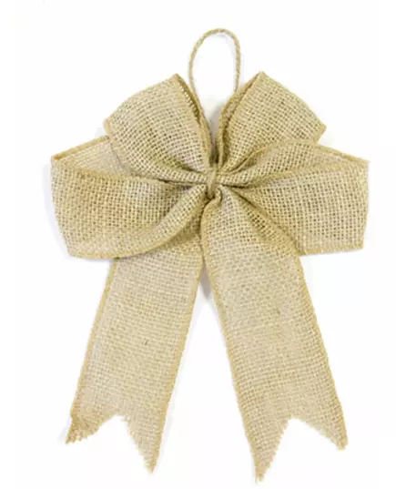 Nœud en toile de jute de 20 cm