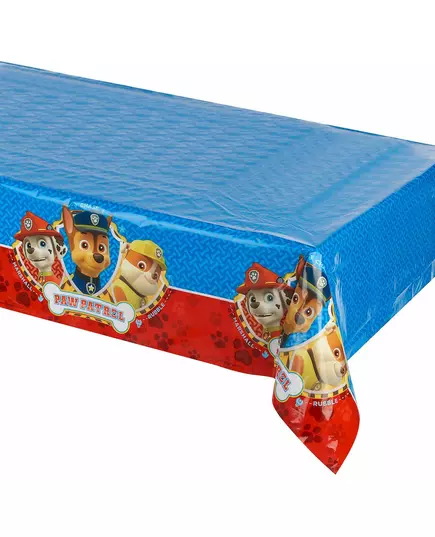 Nappe en plastique bleue et rouge Pat'Patrouille ™ 120 x 180 cm