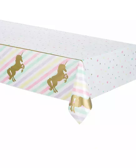 Nappe en plastique licorne 137 x 259 cm