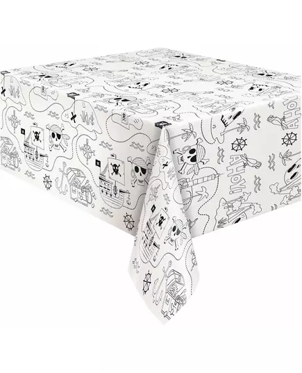 Nappe en papier carte au trésor pirate 137 x 213 cm