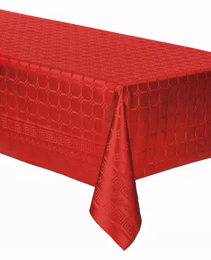 Nappe en rouleau de papier damassé rouge 6 m