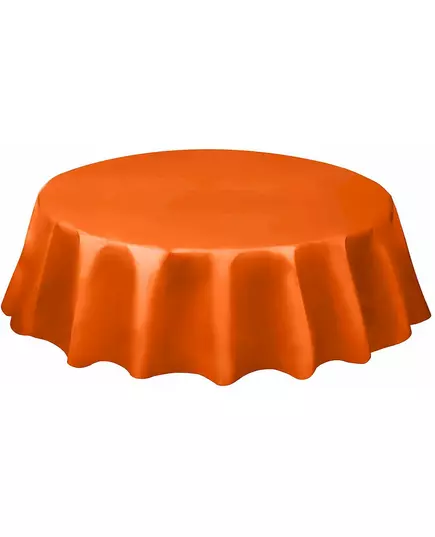 Rond oranje tafelkleed
