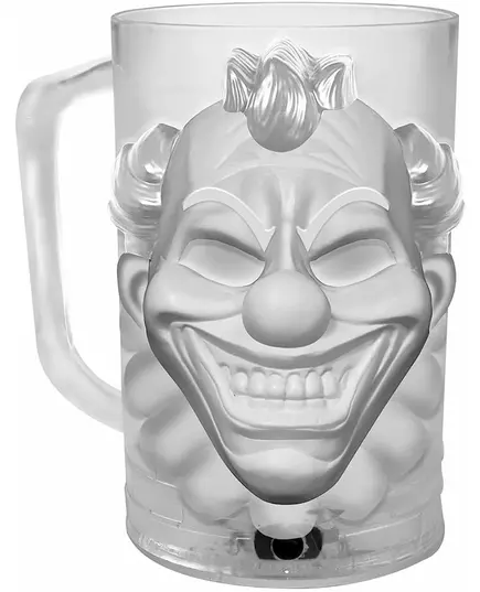 Angstaanjagende clownpint met LED 700 ml