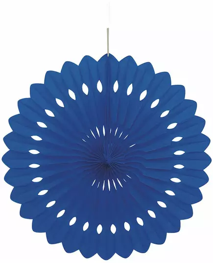 Rosace en papier bleu nuit 40 cm