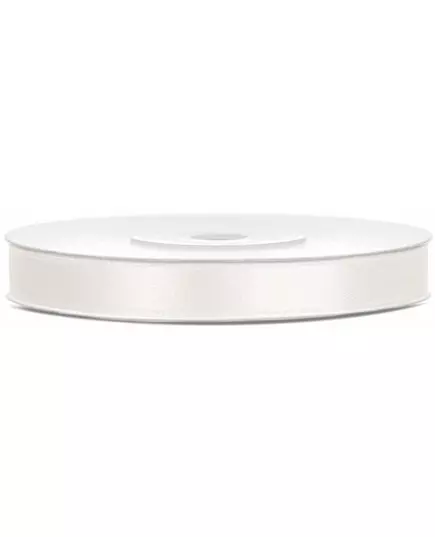 Ruban satin crème 0.6 cm x 25 m