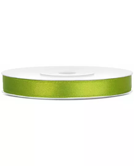 Appelgroen satijnen lint 25 m