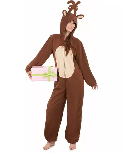Combinaison à capuche renne femme