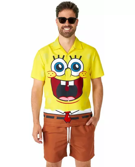 Costume d'été Bob l'Eponge adulte Suitmeister™, Taille: Large (EU 52–54)