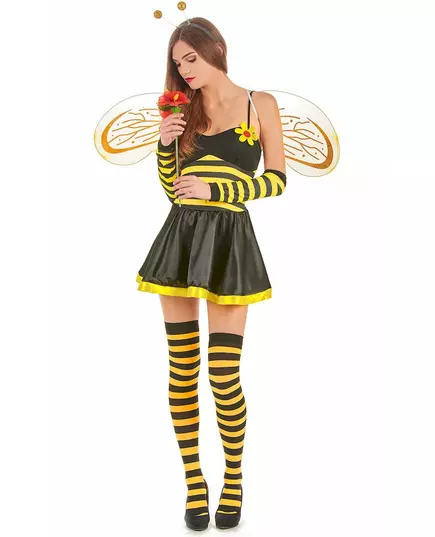 Déguisement abeille femme à fleur, Taille: Small