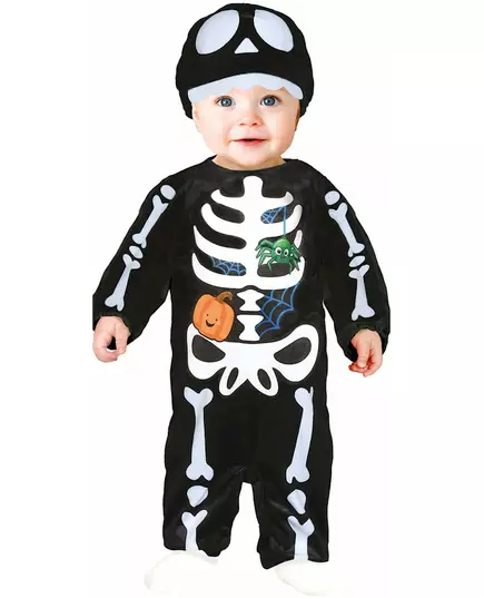 Déguisement adorable bébé squelette, Taille: 12–18 mois (82–88 cm)