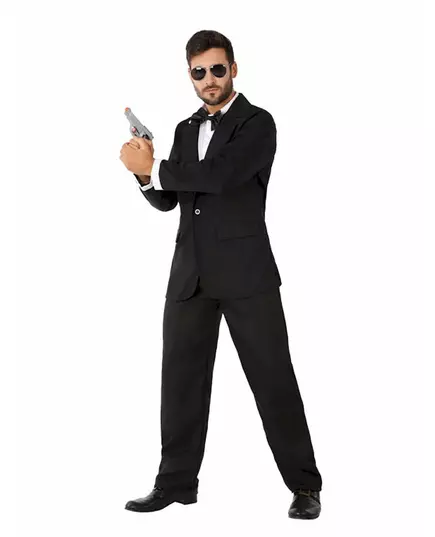 Déguisement agent secret en smoking homme, Taille: X-Small